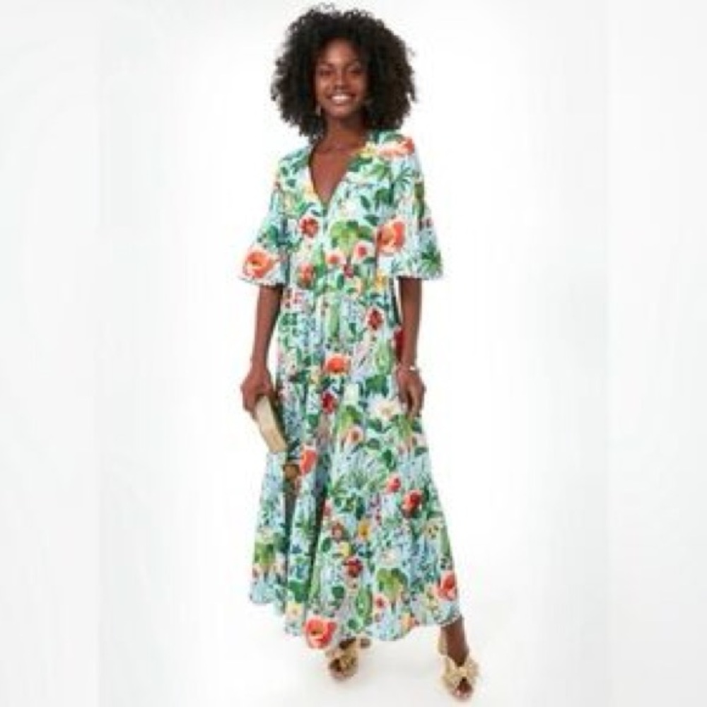 TUCKERNUCK Blue Blooming Botanical Ginger Dress - Picture 6 of 8